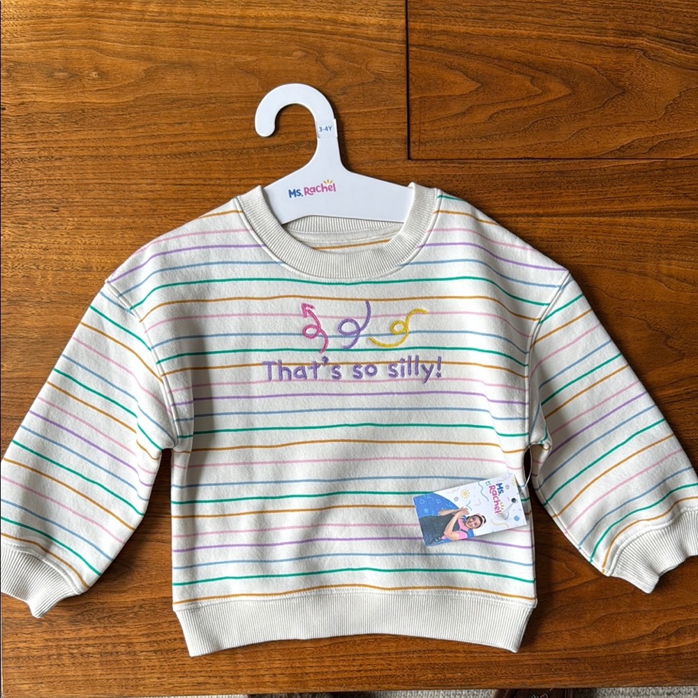 NWT - Ms Rachel sweatshirt - size 3-4 - Mastermind Canada exclusive